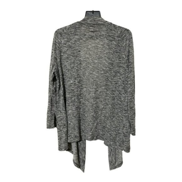 Revolution by Rickis Cardigan Heathered Grey Open Front Draped - Picture 8 of 8
